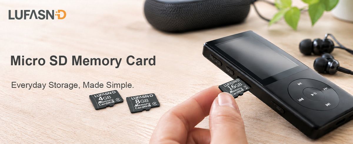 LUFASND essential memory flash card, expand storage for portable music player, everyday reliable storage.