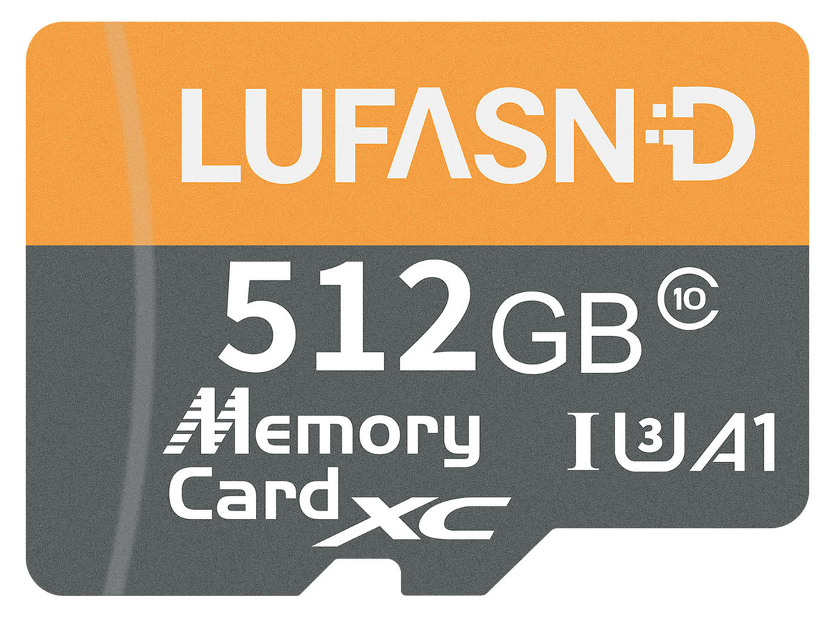 LUFASND 512GB micro SD memory card, U3 A1 class10 high speed TF memory card