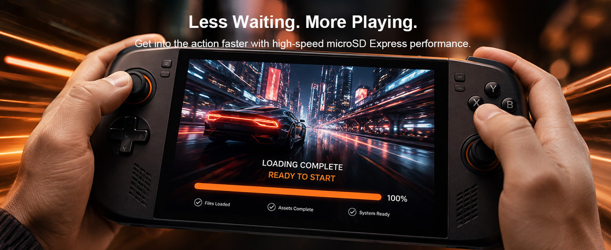 LUFASND high‑speed Express memory card, fast loading for handheld game console, high‑performance flash card for gaming.