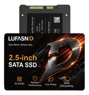 LUFASND 2.5‑inch SATA SSD internal solid‑state drive, 3D NAND low‑power high‑compatibility storage for laptop desktop PC.